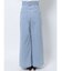 ダブルハイウエストワイドデニムパンツ