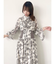 サイドリブタイフラワーワンピース