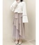 アシメティアードプリーツスカート