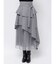 アシメティアードプリーツスカート
