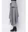アシメティアードプリーツスカート