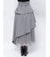 アシメティアードプリーツスカート