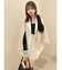 バッククロスカーデタイトトップス