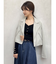 バッククロスカーデタイトトップス