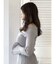 ツイストクロスニットトップス