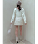アシメウエストデニムミニスカート