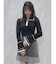アシメウエストデニムミニスカート