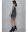 アシメウエストデニムミニスカート