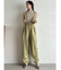 【WEB限定】サス付サテンテーパードパンツ