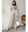 【WEB限定】サス付サテンテーパードパンツ