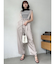 【WEB限定】サス付サテンテーパードパンツ