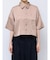 【WEB限定】バックオープンクロップドシャツ