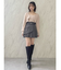 レイヤードプリーツミニスカート