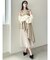 【新色・サイズ追加】アシメプリーツトレンチワンピース