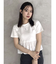 バックリボンビジューペプラムTシャツ