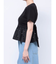 バックリボンビジューペプラムTシャツ