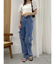スリットリボンデニムパンツ