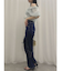 スリットリボンデニムパンツ