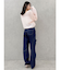 スリットリボンデニムパンツ