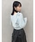 ミニシャギーラメニットカーデトップス
