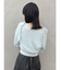 ミニシャギーラメニットカーデトップス