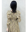 リボンショルダーアシンメトリーワンピース