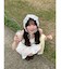 ギャザーリボンミニワンピース