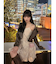 ギャザーリボンミニワンピース