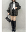 ダブルファスナーギャザーシャツ