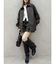 ダブルファスナーギャザーシャツ