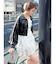 フェイクレザートラックブルゾン