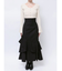 バックレースアップアシメマーメイドスカート