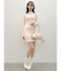 シャツレイヤードケーブルニットワンピース