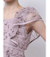 チュール刺繍マーメイドドレス