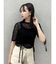 ギャザーリボンレーストップス