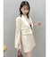 【セットアップ対応】レイヤーハイウエストミニスカート