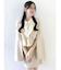 【セットアップ対応】レイヤーハイウエストミニスカート