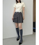 レイヤードプリーツミニスカート