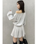 【セットアップ対応】ボックスプリーツカットミニスカート
