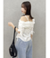 アシメギャザーブラウス