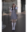 レイヤードシャツミニワンピース