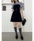 レイヤードシャツミニワンピース