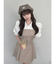 レイヤードシャツミニワンピース