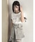 リボンスリーブロゴTシャツ
