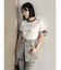 リボンスリーブロゴTシャツ