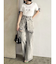 リボンスリーブロゴTシャツ