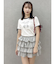 リボンスリーブロゴTシャツ