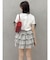 リボンスリーブロゴTシャツ
