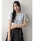 リボンスリーブロゴTシャツ