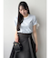 リボンスリーブロゴTシャツ